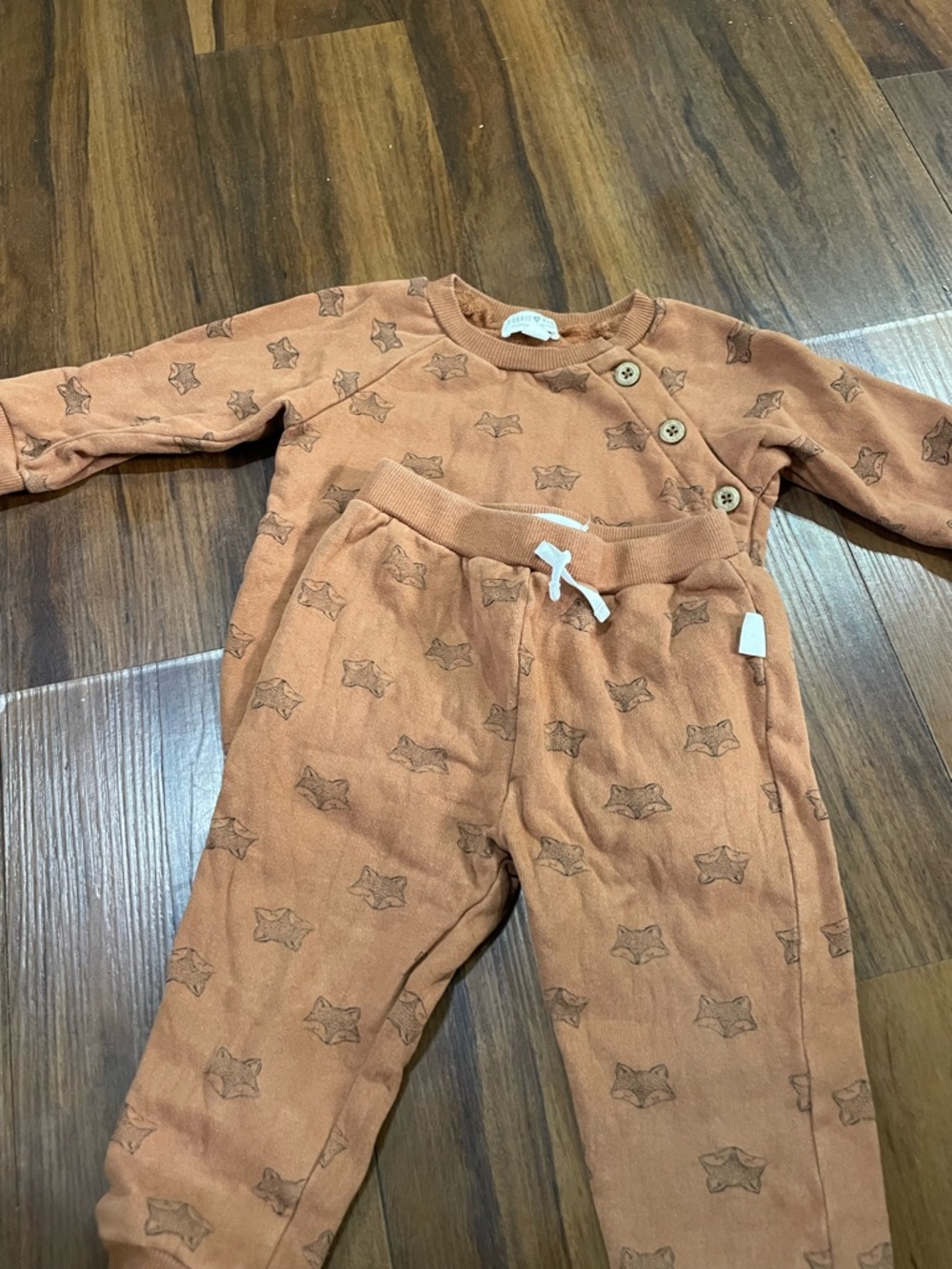 Rabbit and Bear organic 24 month fox outfit boy gender neutral